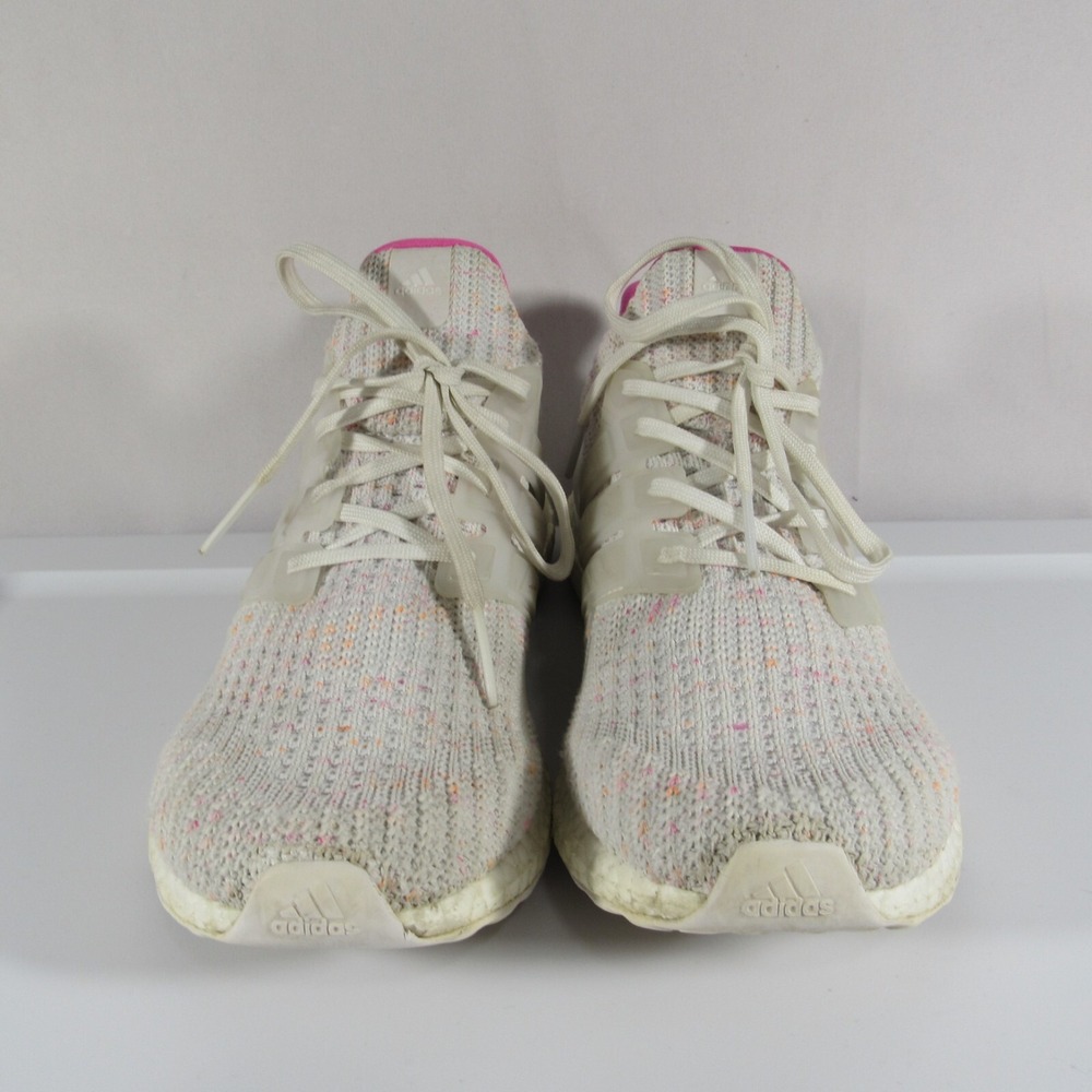 ADIDAS UltraBoost 4.0 DNA /Cloud White & Pink Running Shoes Women's Size 9.5 - Picture 3 of 9